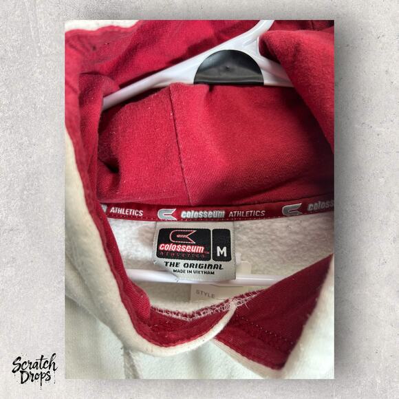 Alabama Crimson Tide Stadium Athletics Fleece Hoodie White Youth Size Medium - Picture 4 of 4